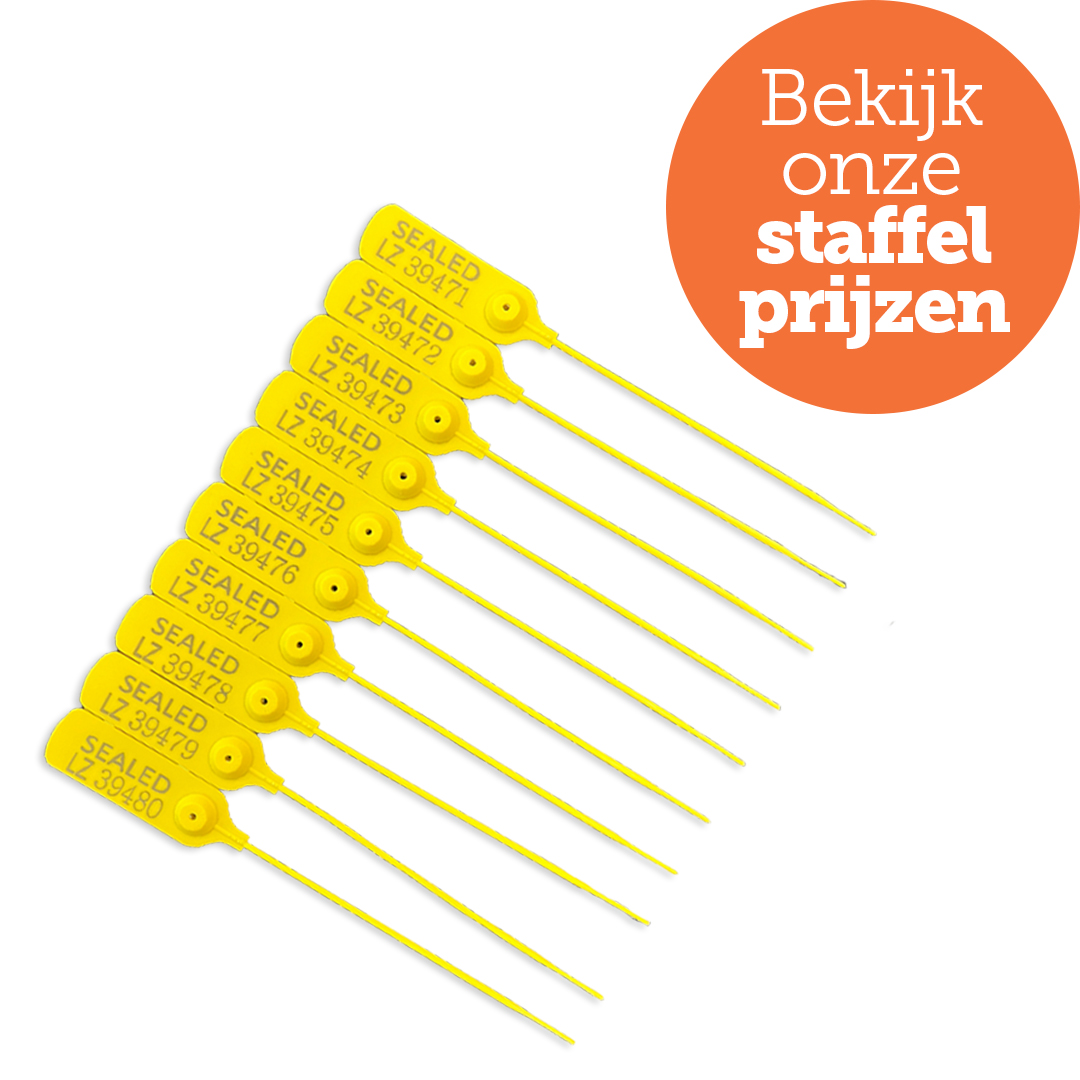 Plastic Seal Geel 200 mm - Seal geel - LZ04003